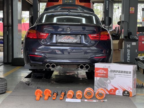آخرین مورد شرکت 2016 BMW 420i 2.0T Upgraded with EDDY Adjustable Comfort Shock Absorber Kit