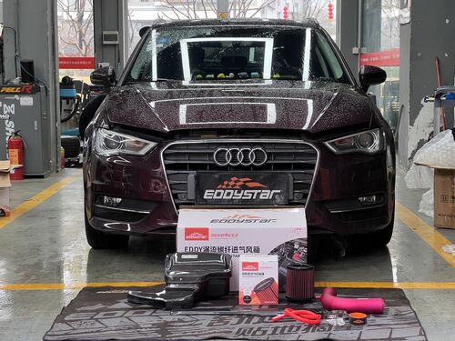 آخرین مورد شرکت 2017 Audi A3 1.4T Upgraded with EDDY Vortex Carbon Fiber Intake Box