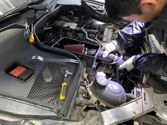 مرسدس بنز W205 فیبر کربن جذب هوا افزایش جریان هوا قطعات موتور خودرو